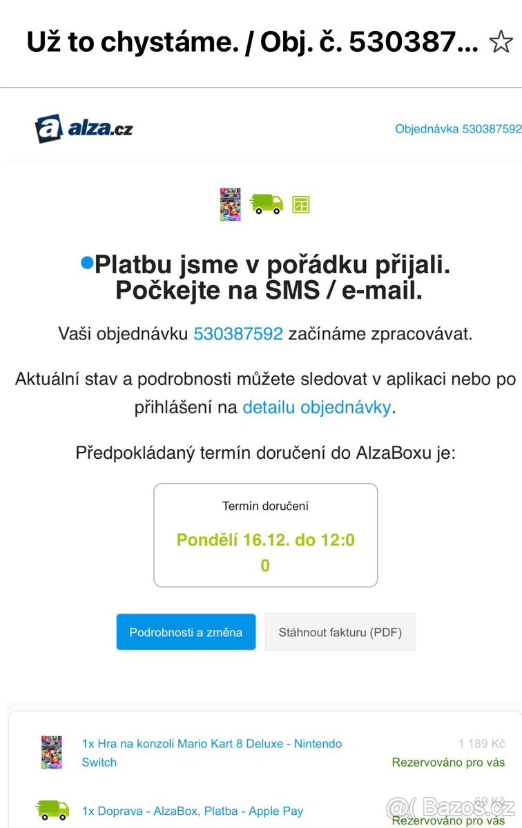 Nintendo Switch – TOP stav, skoro nepoužívaný + hry + příslu - 3