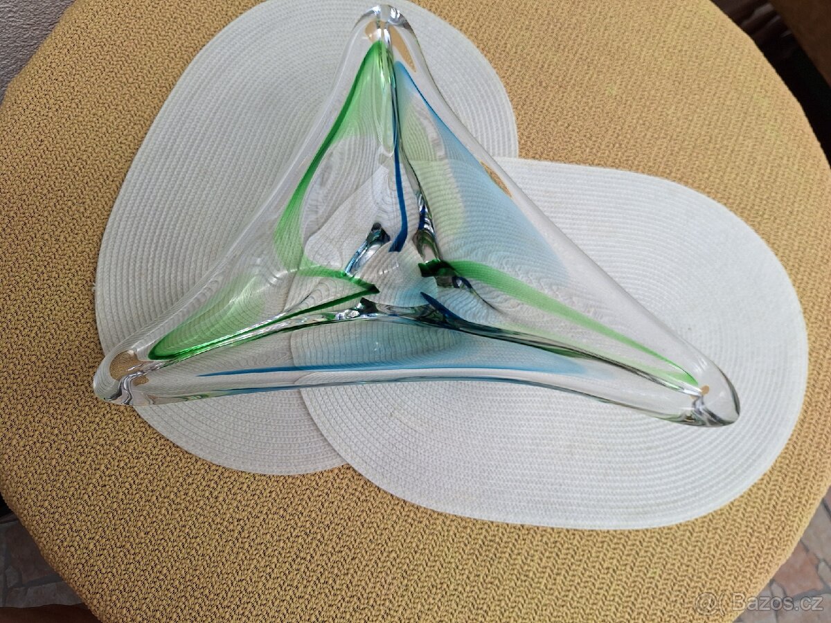 VELKÁ SKLENĚNÁ MÍSA MAX VERBOEKET 50.-60.léta 20.stol - 3