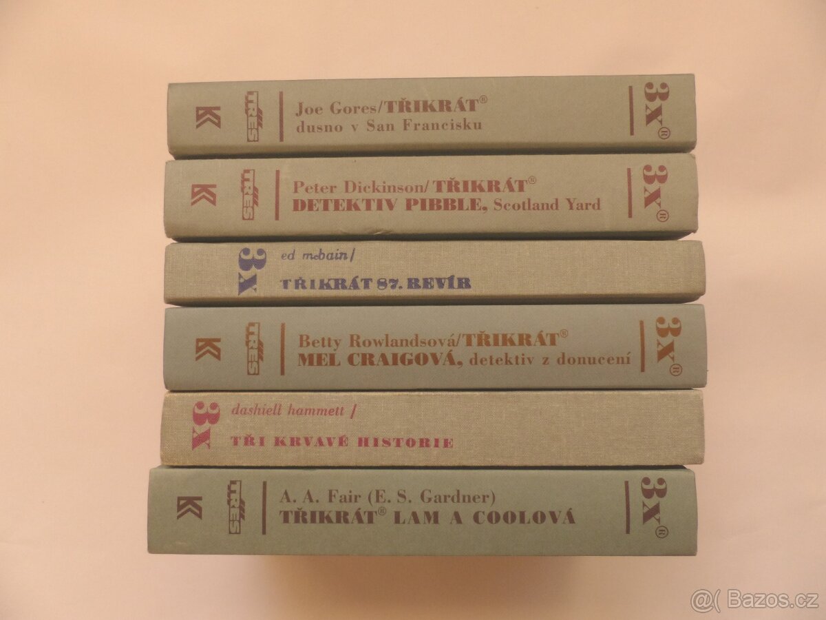 Detektivky Třikrát + Detektivní román - viz foto - 3