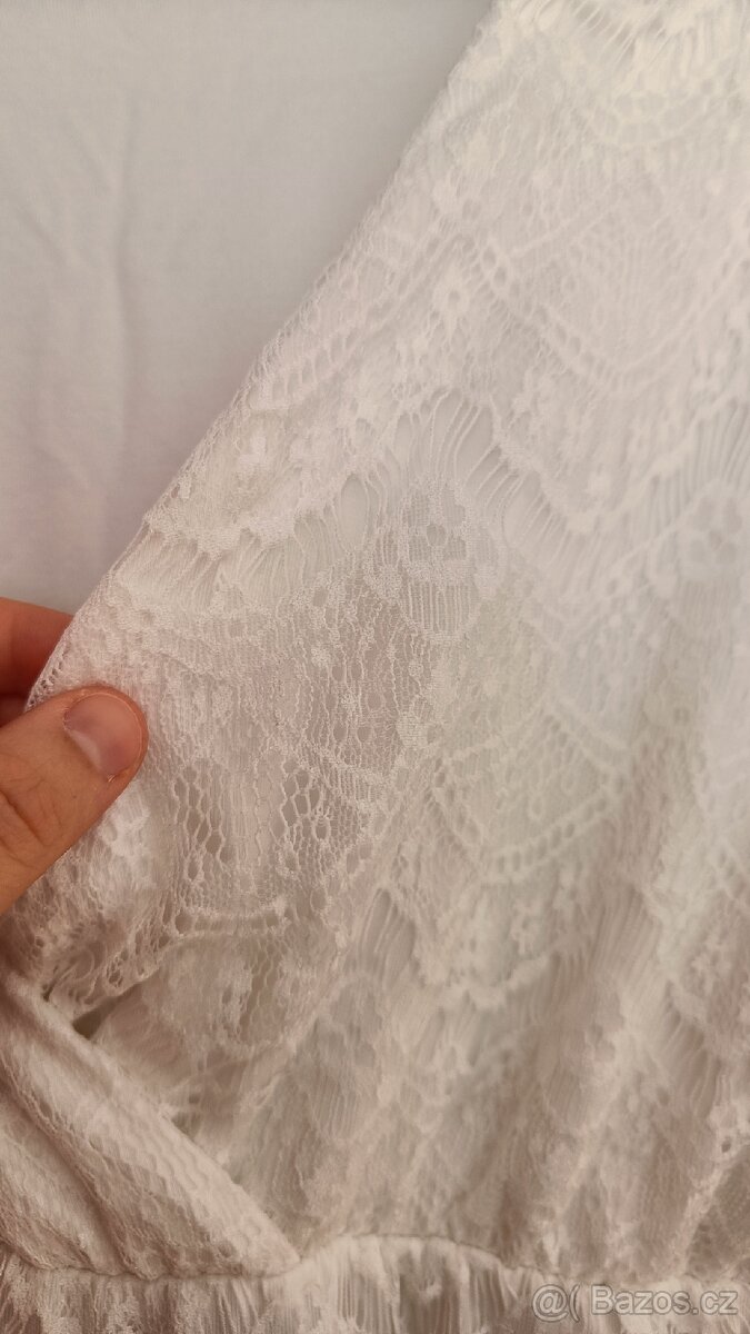 Bílé těhotenské/ kojící šaty Bonprix - 3