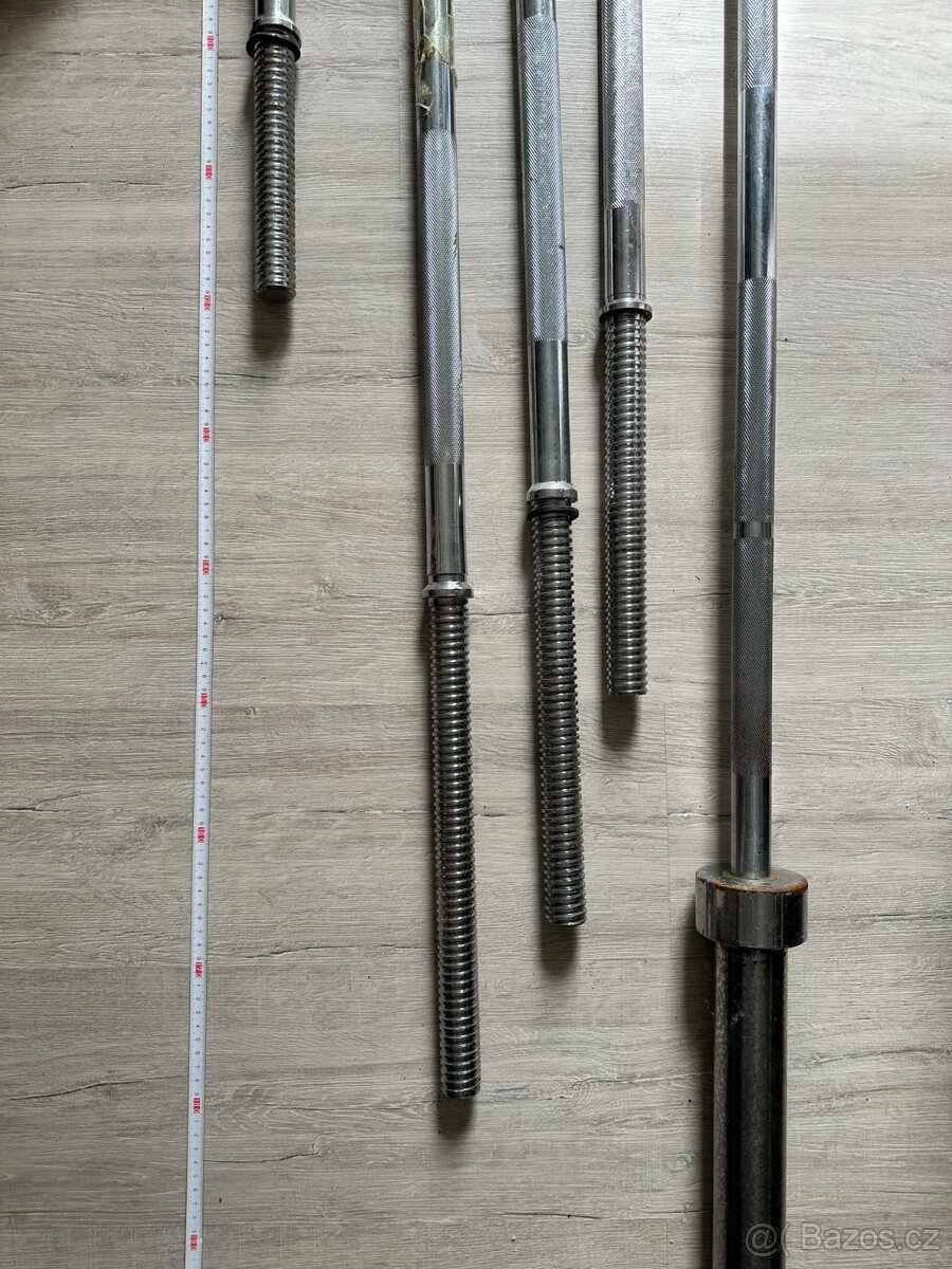 Činky, kotouče, osy na posilování - 3