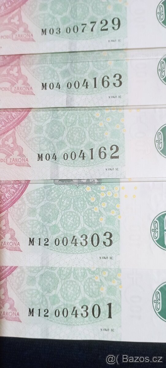 100 Kč s přítiskem UNC - 3