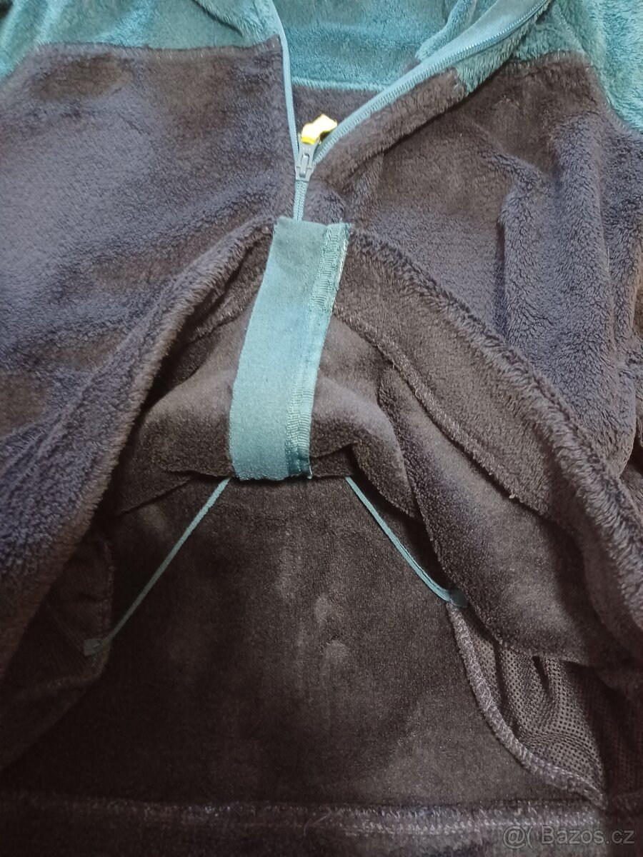 Hřejivá mikina modro zelená 158/164 - 3