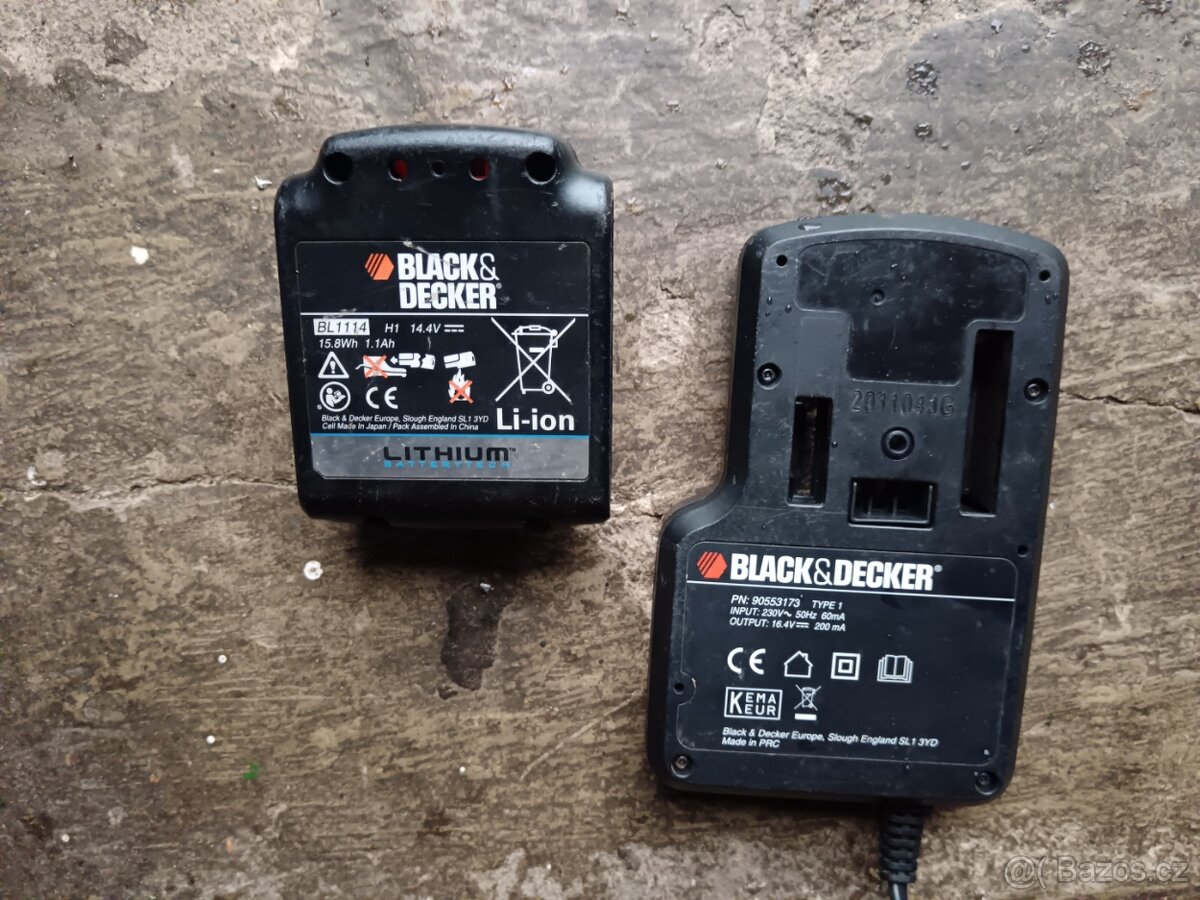 nabíječku Black-Decker včetně funkční baterie - 3