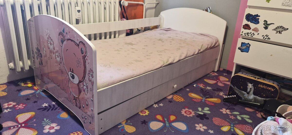 Dětská postel RŮŽOVÝ MEDVÍDEK - 3