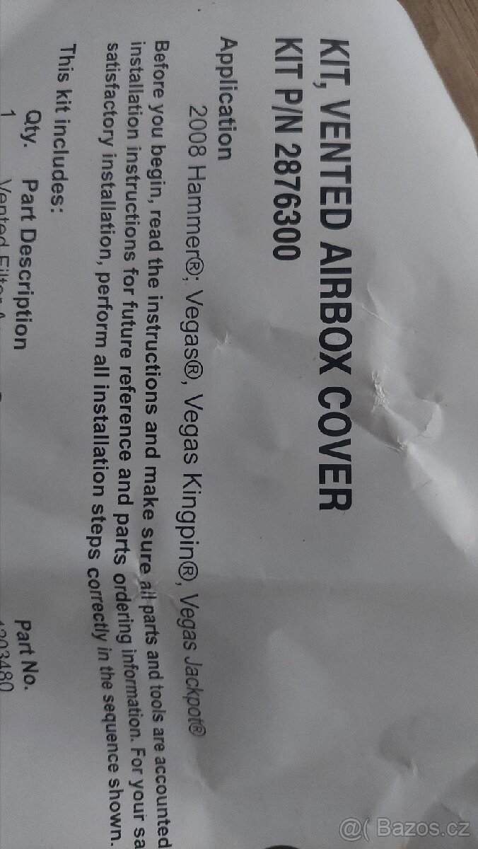 Kryt filtrboxu Victory Motorcycles - 3