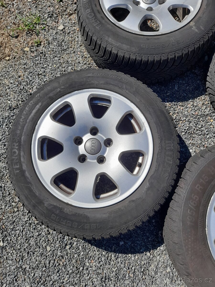 4x 15" orig. alu disky na AUDI. - 3