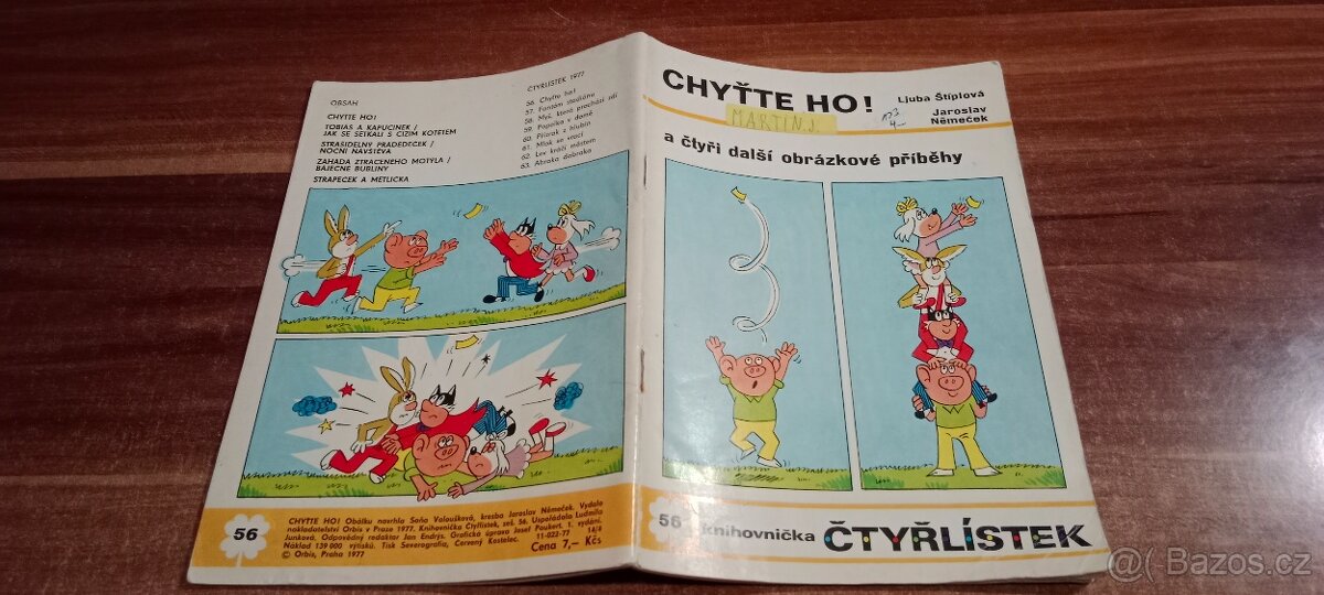 Čtyřlístek č. 56 - 63. Ročník 1977 - 3