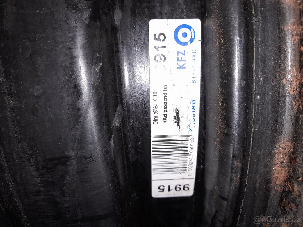 Plechové disky 6,5j x 16 et50 - 3