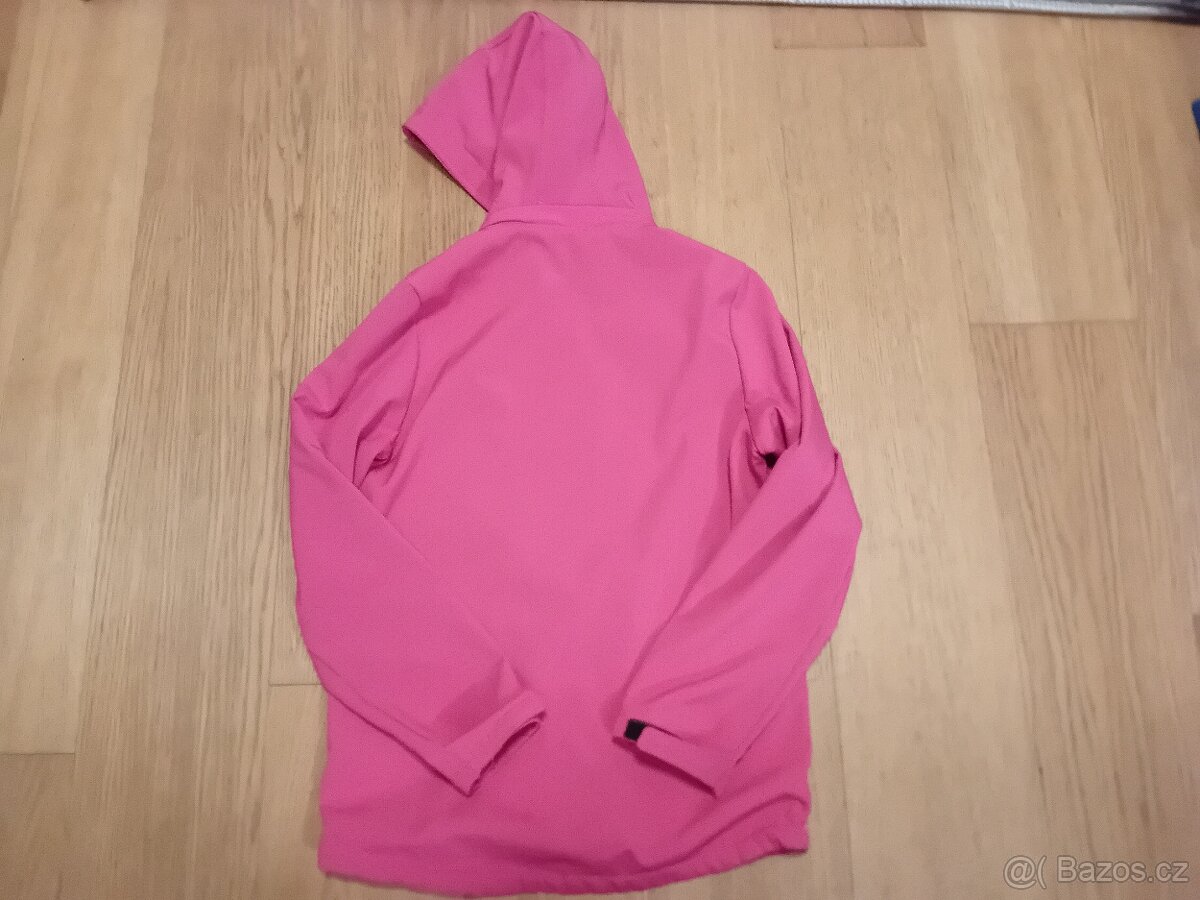 Softshellová bunda růžová, vel. 158 - 3