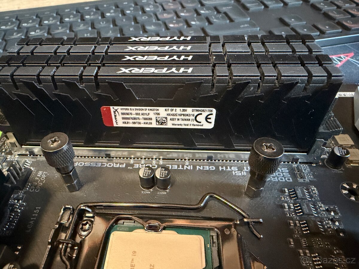 Intel i9-9900k, Asus Designare Z390, Kingston 64GB RAM - 3