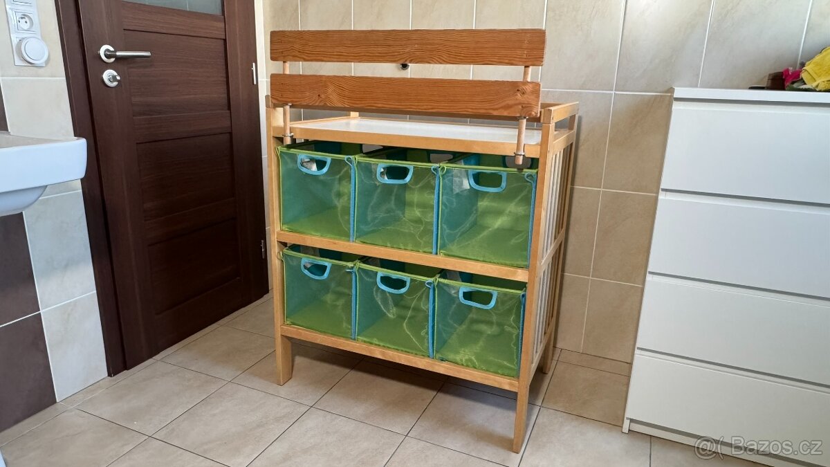 Přebalovací pult IKEA Gulliver + boxy - 3
