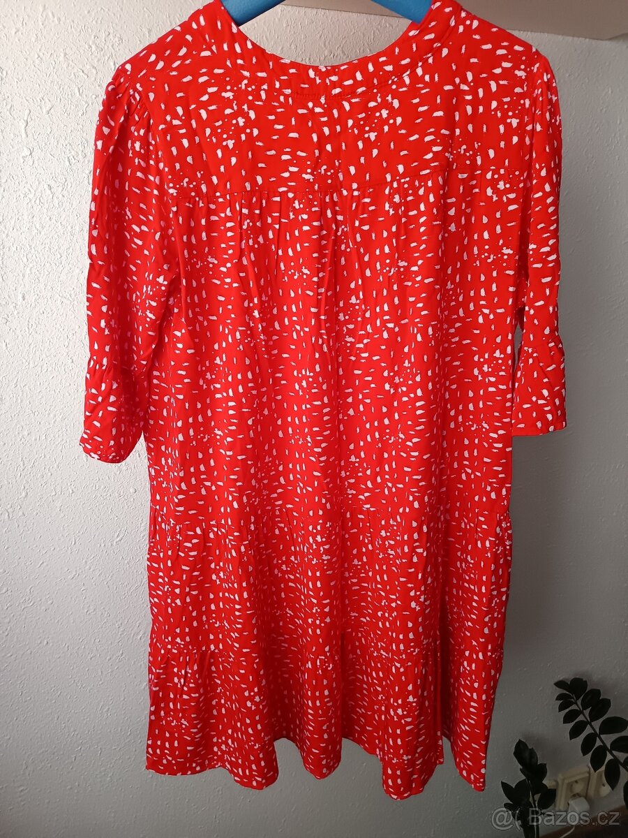 Červené letní šaty 42 - 3