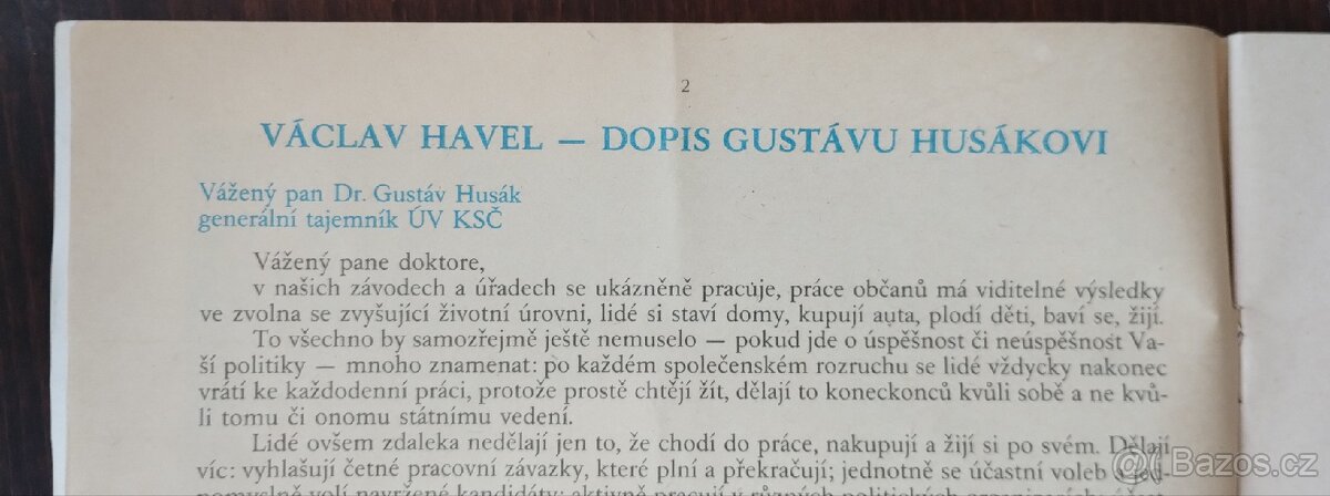 Dokumenty doby - Havel ...do r. 1990 - 3