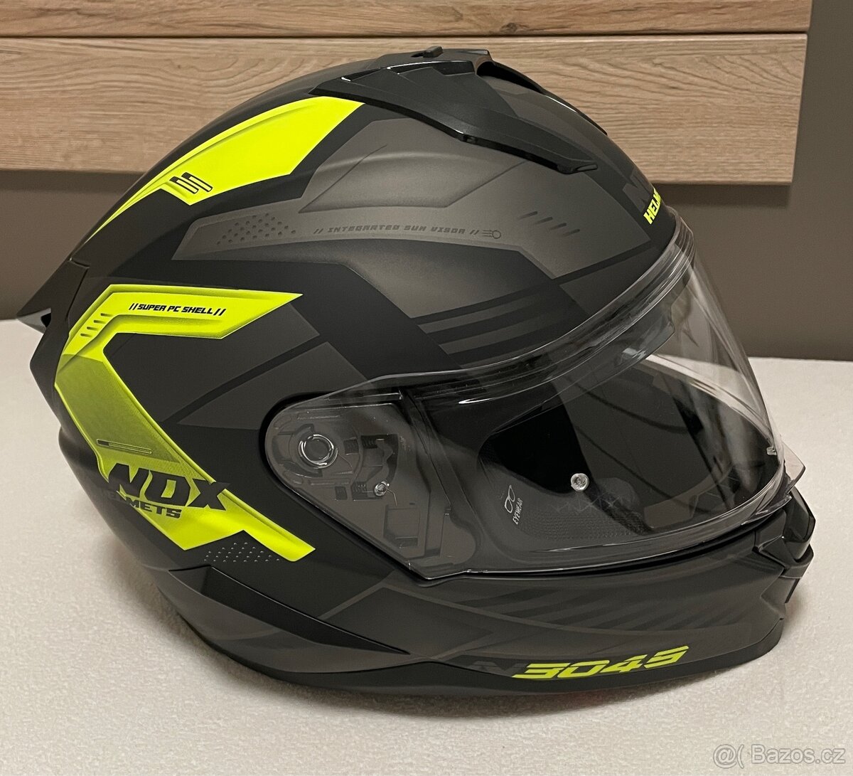 Přilba NOX N304S Carver - Černá matná (žlutá) - 3