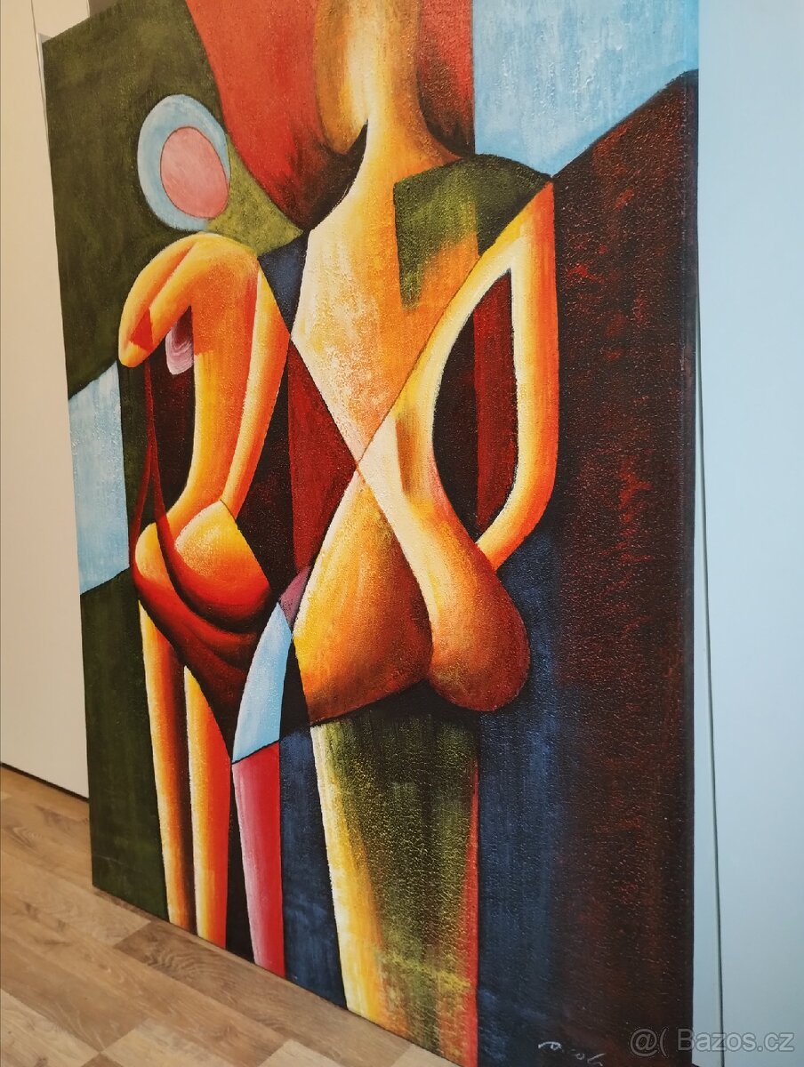 Velký obraz "spící zamilovaný pár" - 3