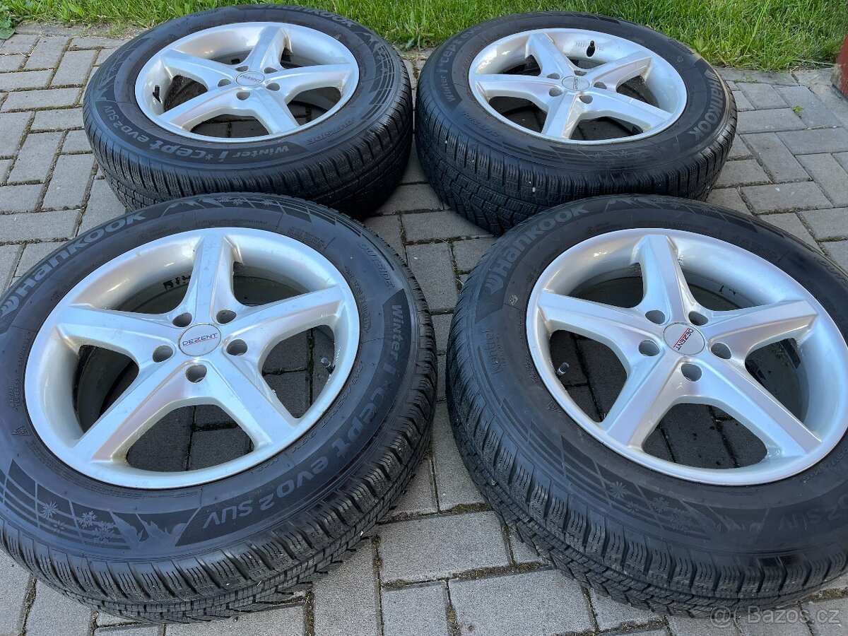 4x alu disky 5x112 R17, zimní pneu 80 % - 3