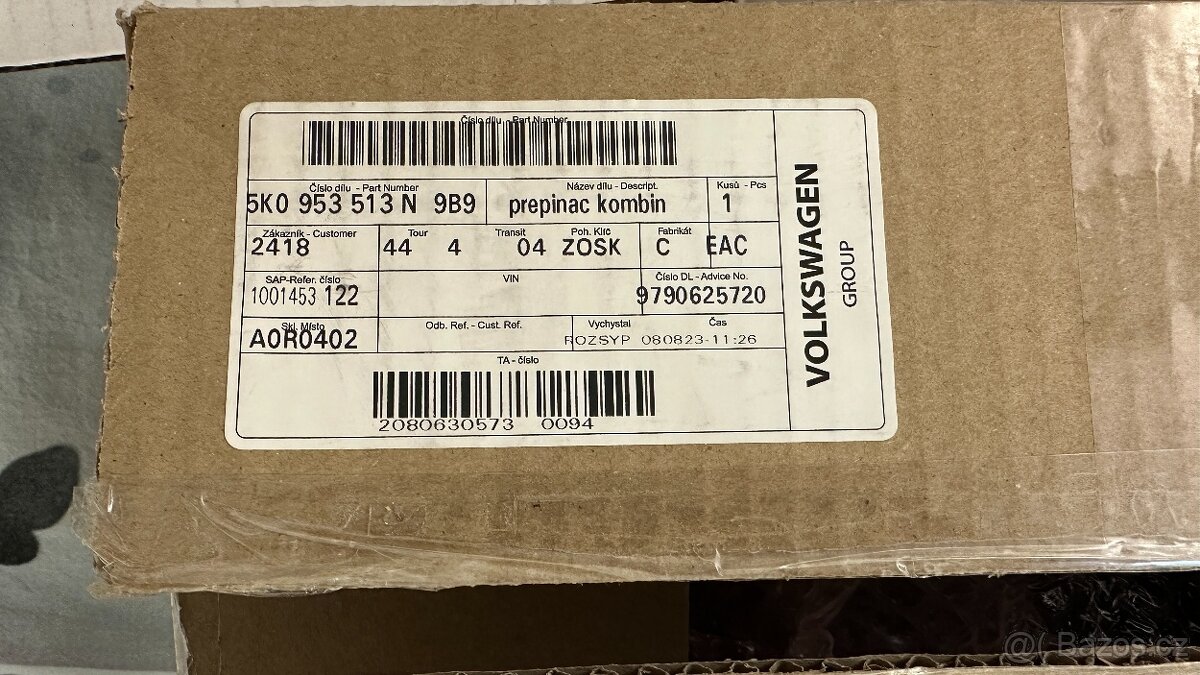 Přepínač kombinovaný Škoda - origo nepoužitý - 3