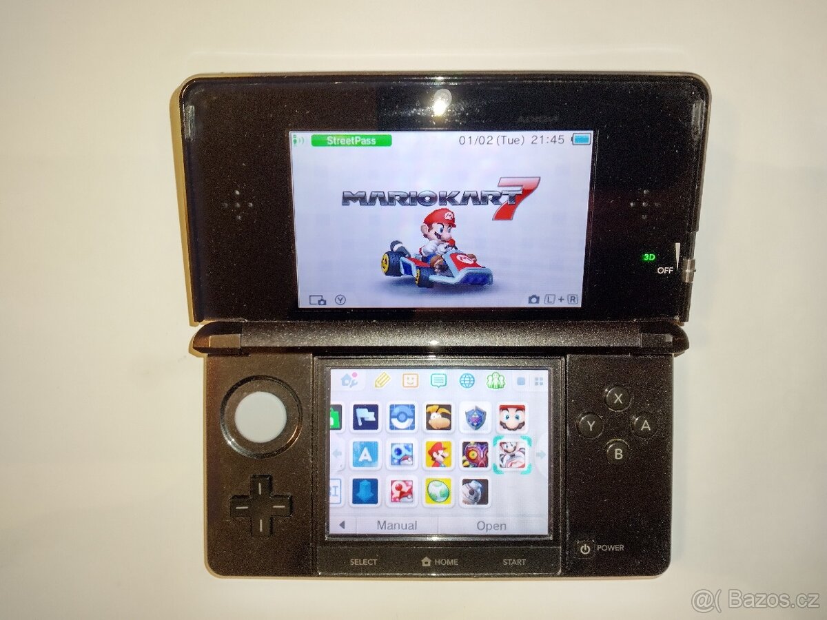 Nintendo 3DS + 64GB SD CARD s hrami pokemon - 3