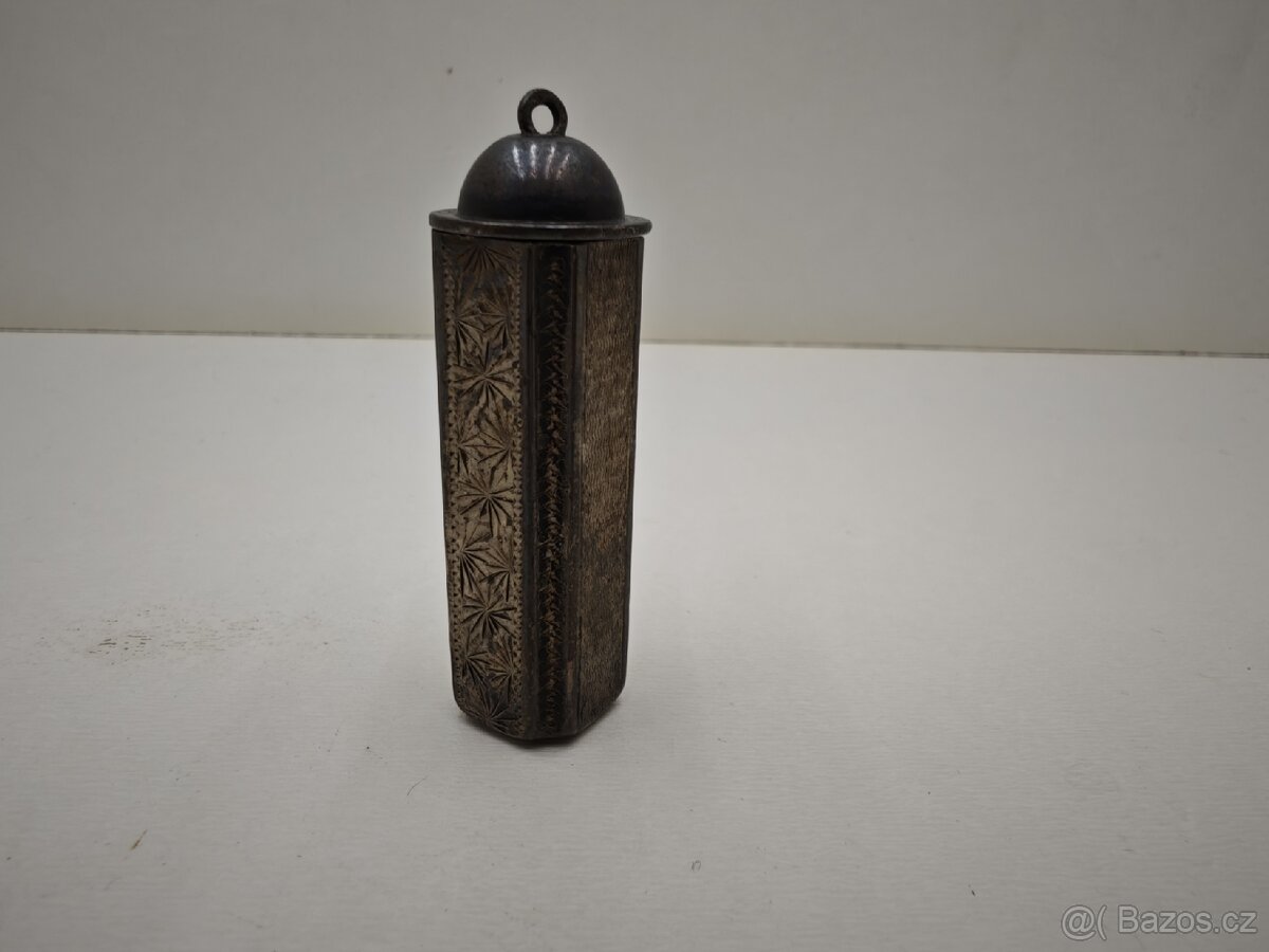 Starý Stříbrný obal na rtěnku. 26g - 3