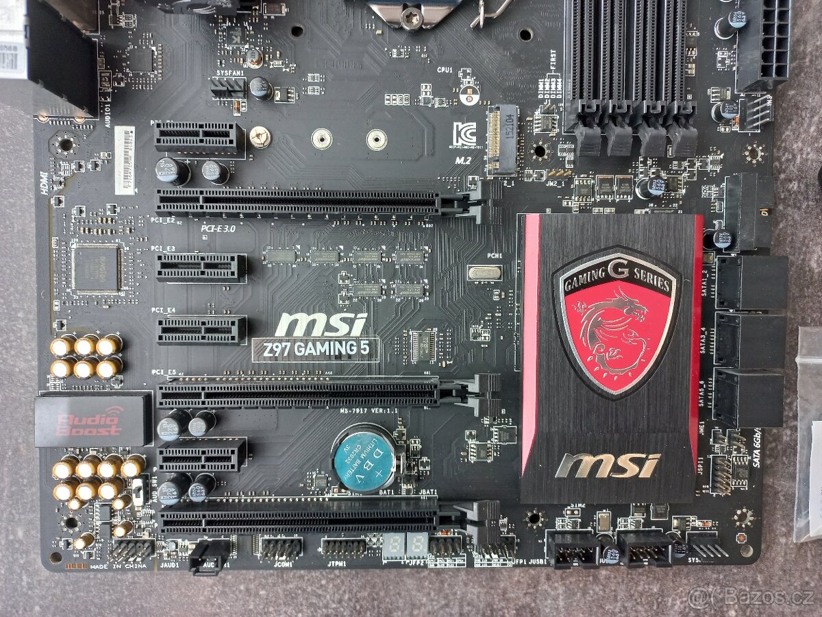 MSI Z97 Gaming 5, Intel Core i5 4690k, Kingston 24 GB - 3