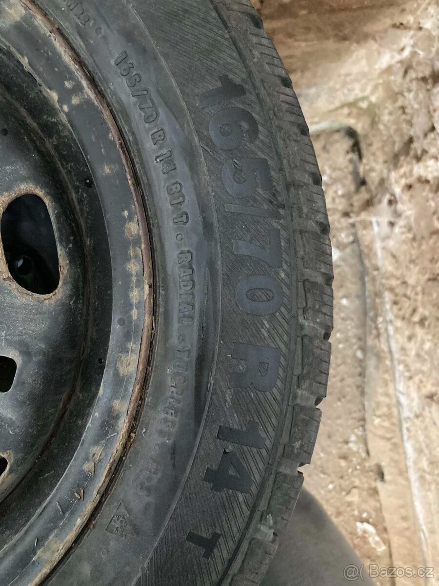 Kola Škoda FAbia I, 165/70 R14 + zimní pneu - 3
