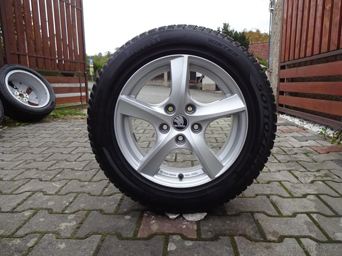 PĚKNÁ ZIMNÍ ALU SADA 16" 5x112 pneu 205/60R16 Octavia IV - 3