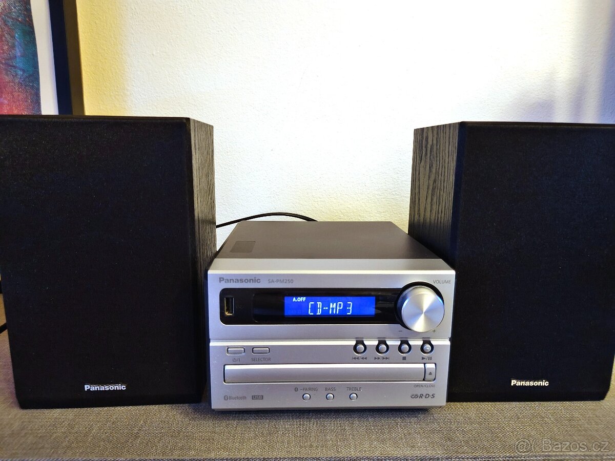 Microsystém Panasonic SC-PM250 repro 20W-JAKO NOVÝ - 3