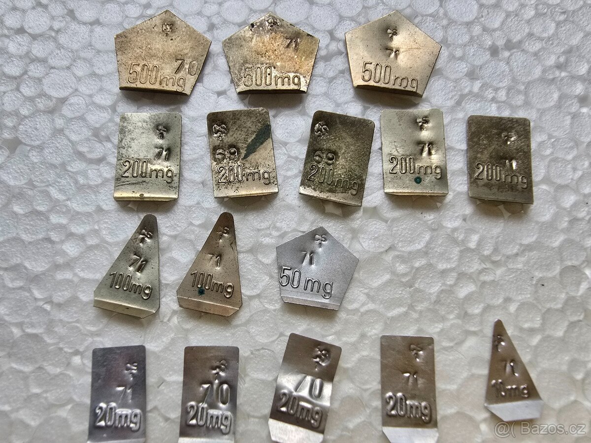 Závaží přesná - příslušenství k váhám - 3