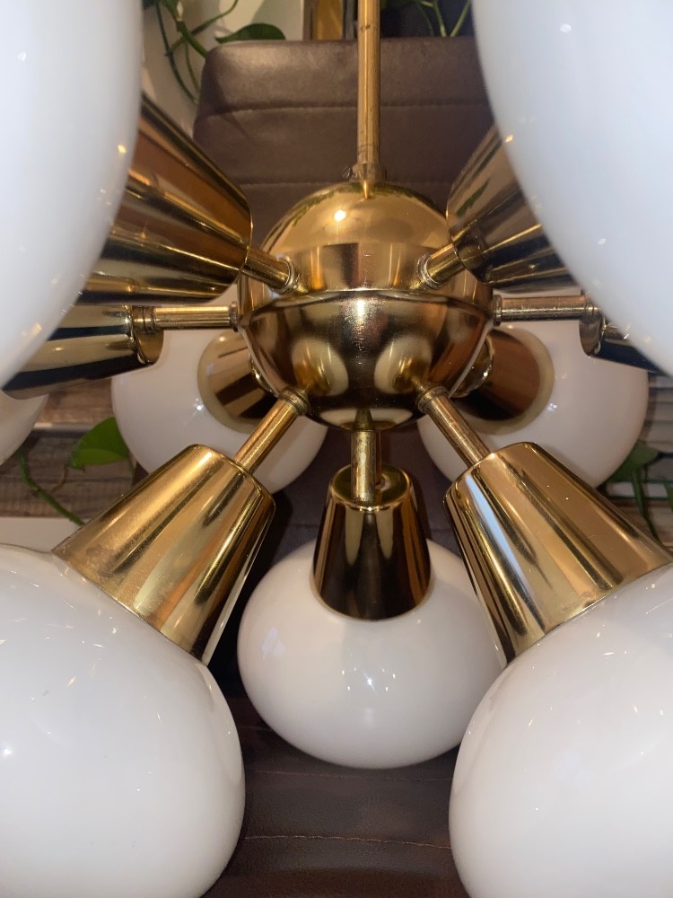 Retro lustr SPUTNIK, Kamenický Šenov 70.léta - 3