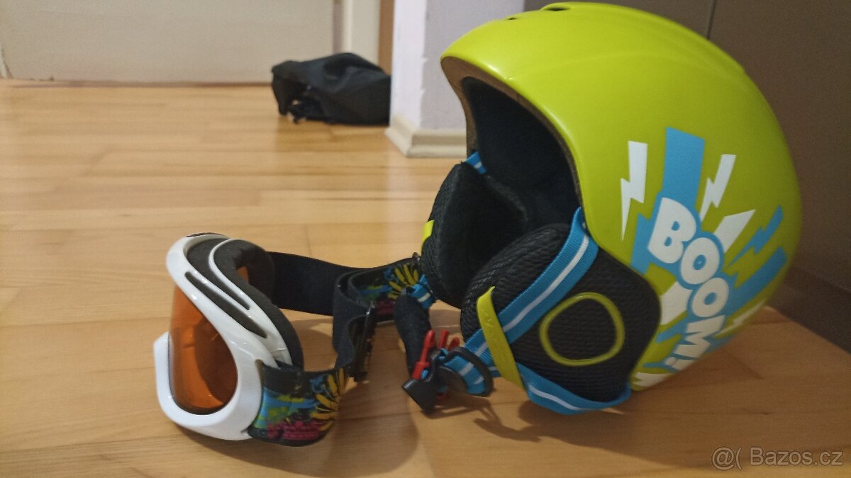 Dětská lyžařská helma XS, lyžařské brýle - 3