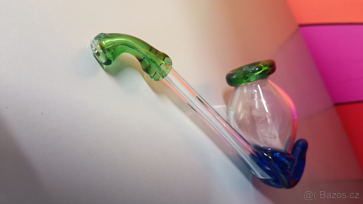 Stará skleněná fajfka - 3