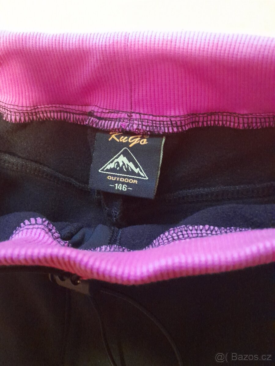 Dívčí zateplené kalhoty vel. 146 - 3