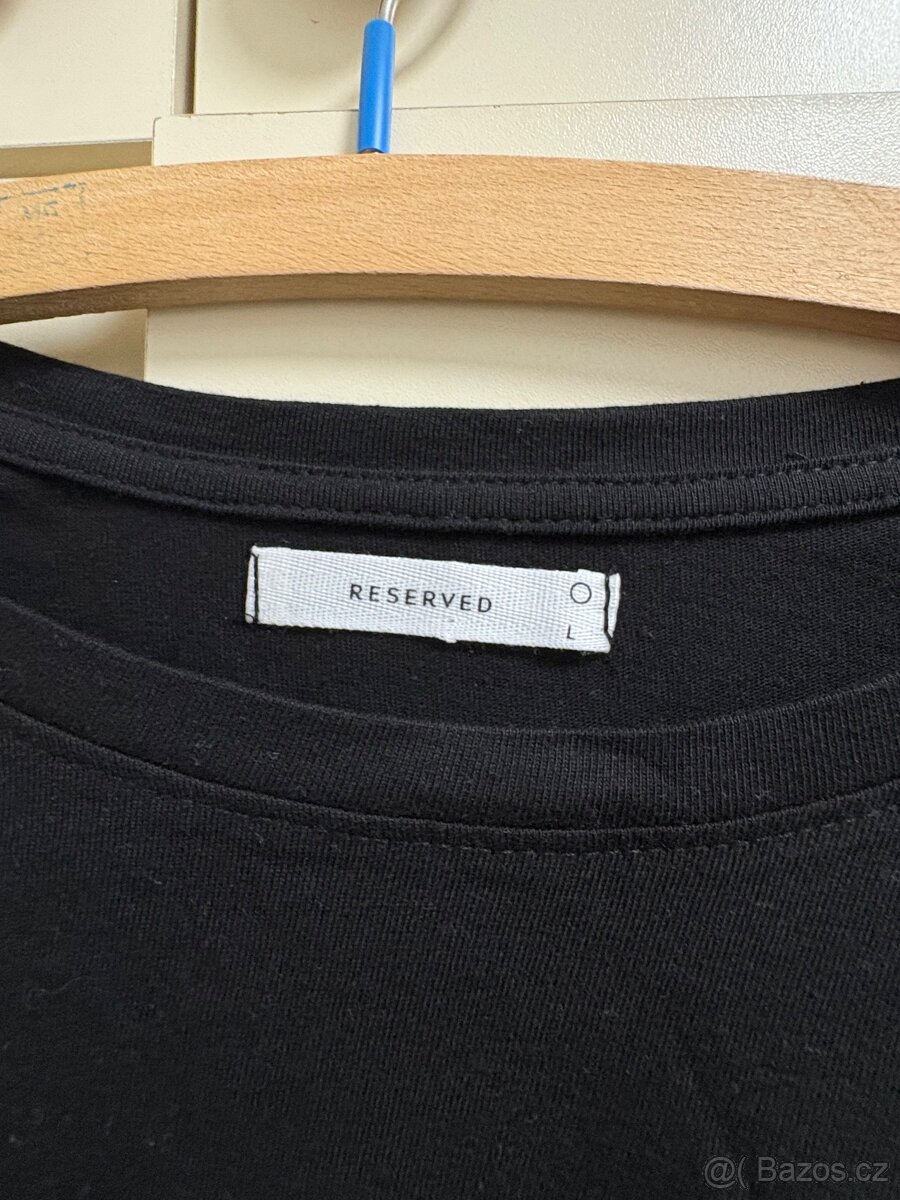 Černé tričko s kapsou - 3