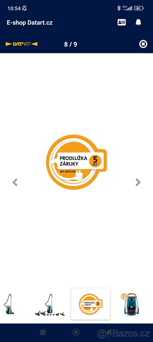 Podlahový vysavač ETA Avanto 3519 90010 modrý - 3