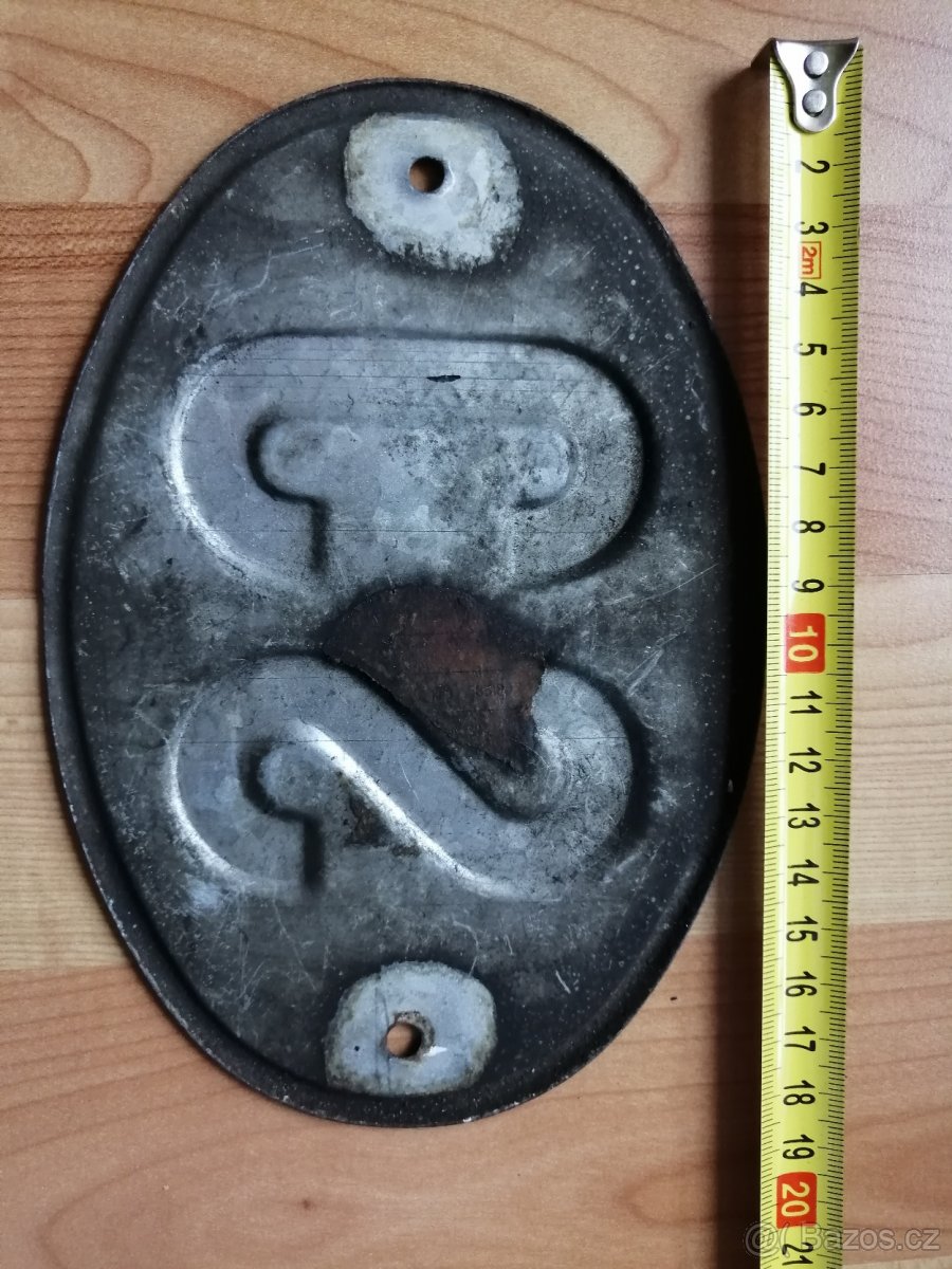 Stará veterán značka CS - 3