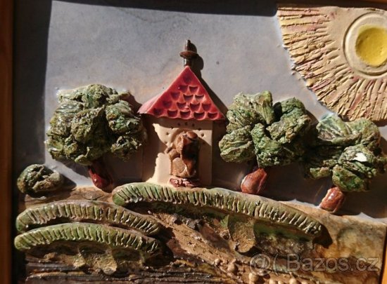 Keramický obraz moravské krajiny - 3