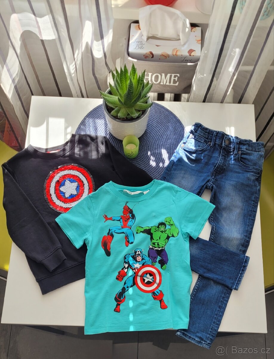 H&M Avengers komplet vel.110-116 - 3