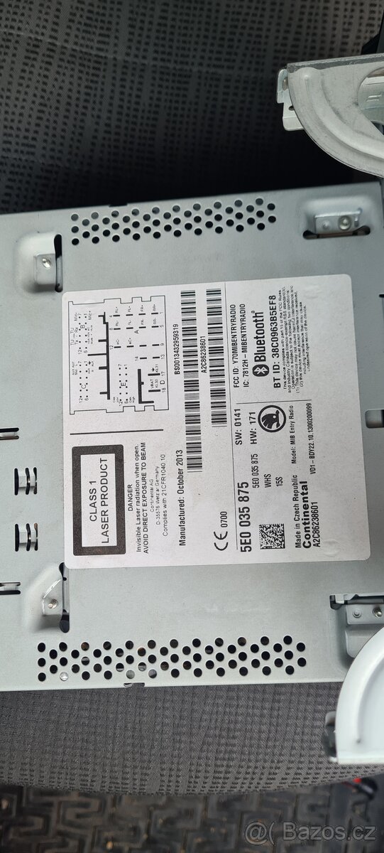 Radio cd Bluetooth originál autorádio škoda - 3