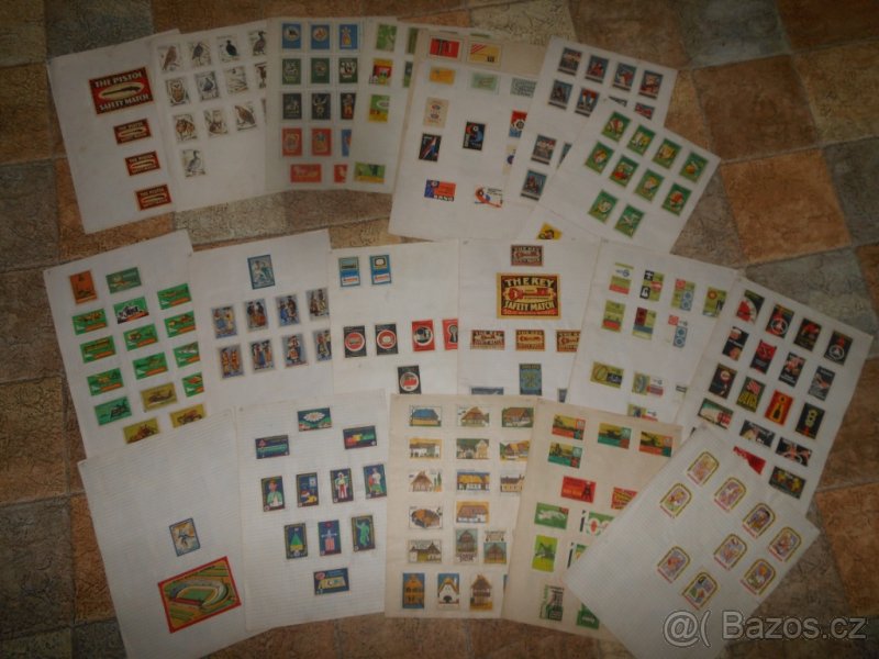 Nálepkové etikety pro sirkové krabičky. - 3