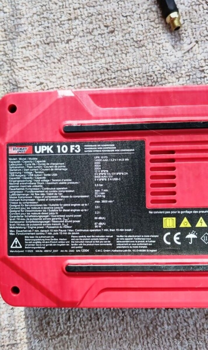 Nová Startovací power banka s kompresorem - 3