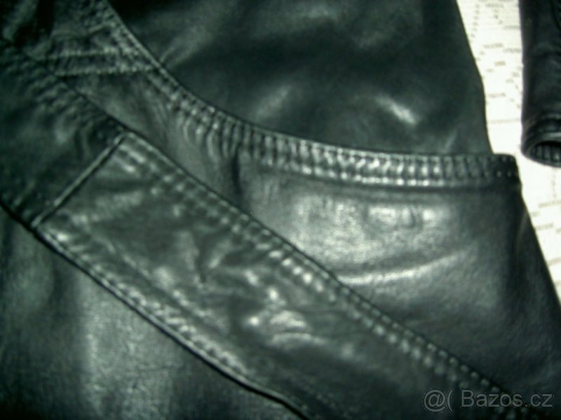 Dámská černá kožená dvouřadá bunda /Espaňa/ - 3