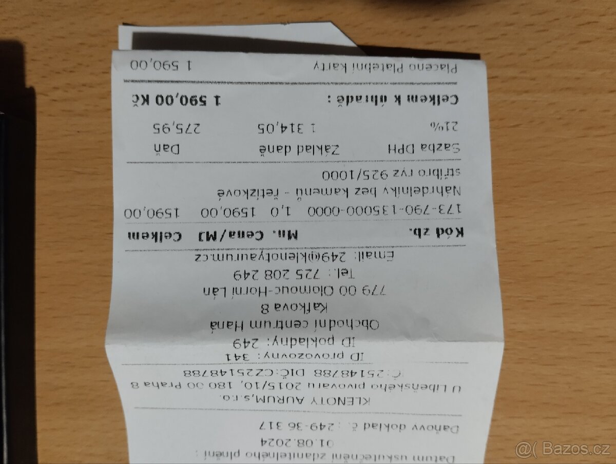 Stříbrný řetízek AURUM. - 3