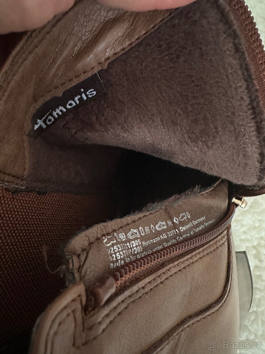 Kozačky Tamaris kůže 36 - 3