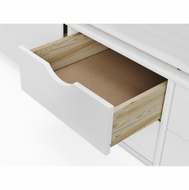 Dřevěná postel, jednolůžko se zásuvkami 90x200cm - 3