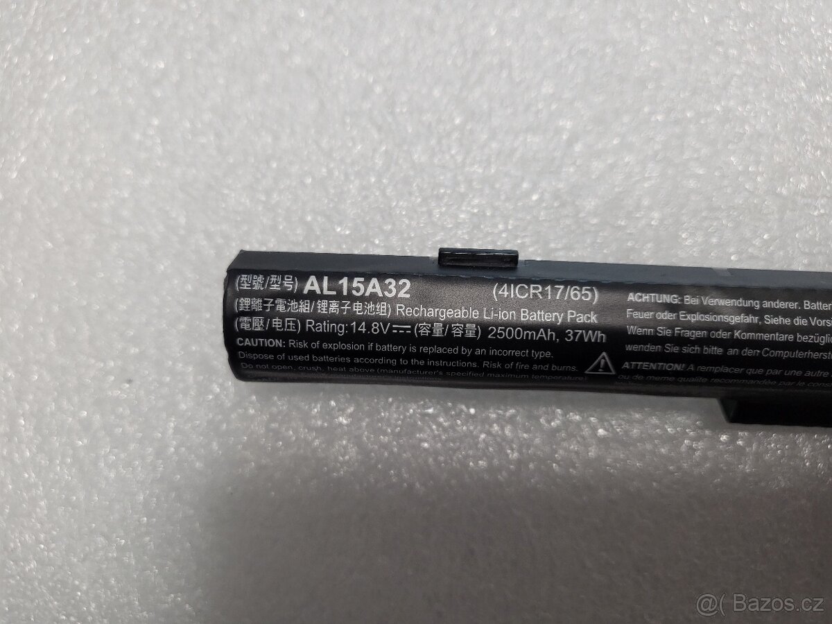 Notebook baterie ACER AL15A32 ( NEZNÁMÝ STAV ) - 3