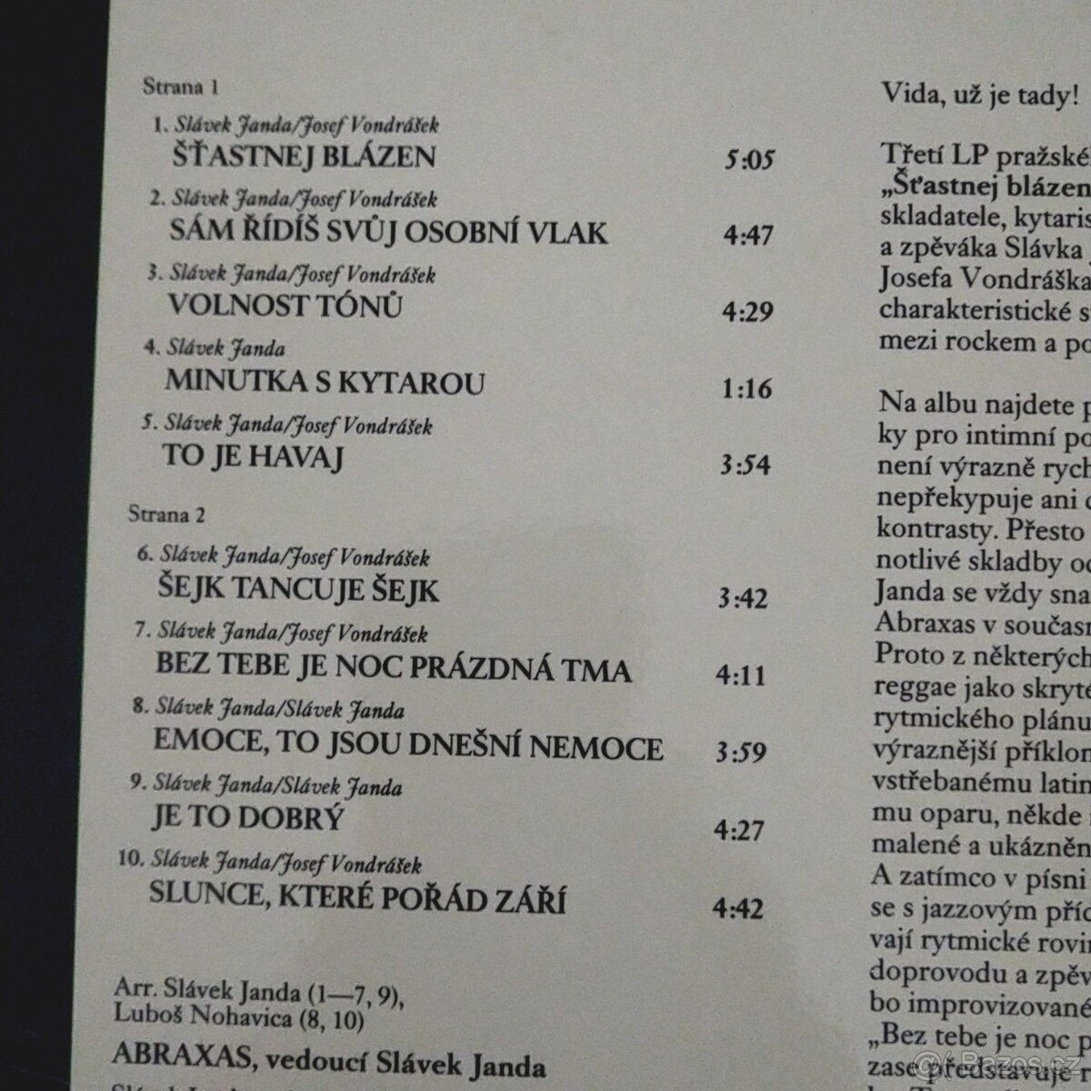 Vinyl 2x Abraxas LP - 3