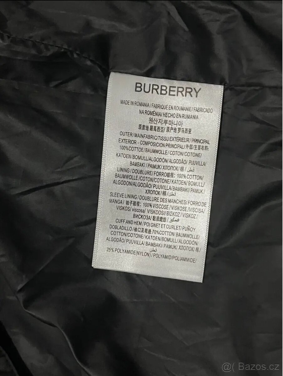 Nová zimní péřová bunda Burberry vel.S - 3