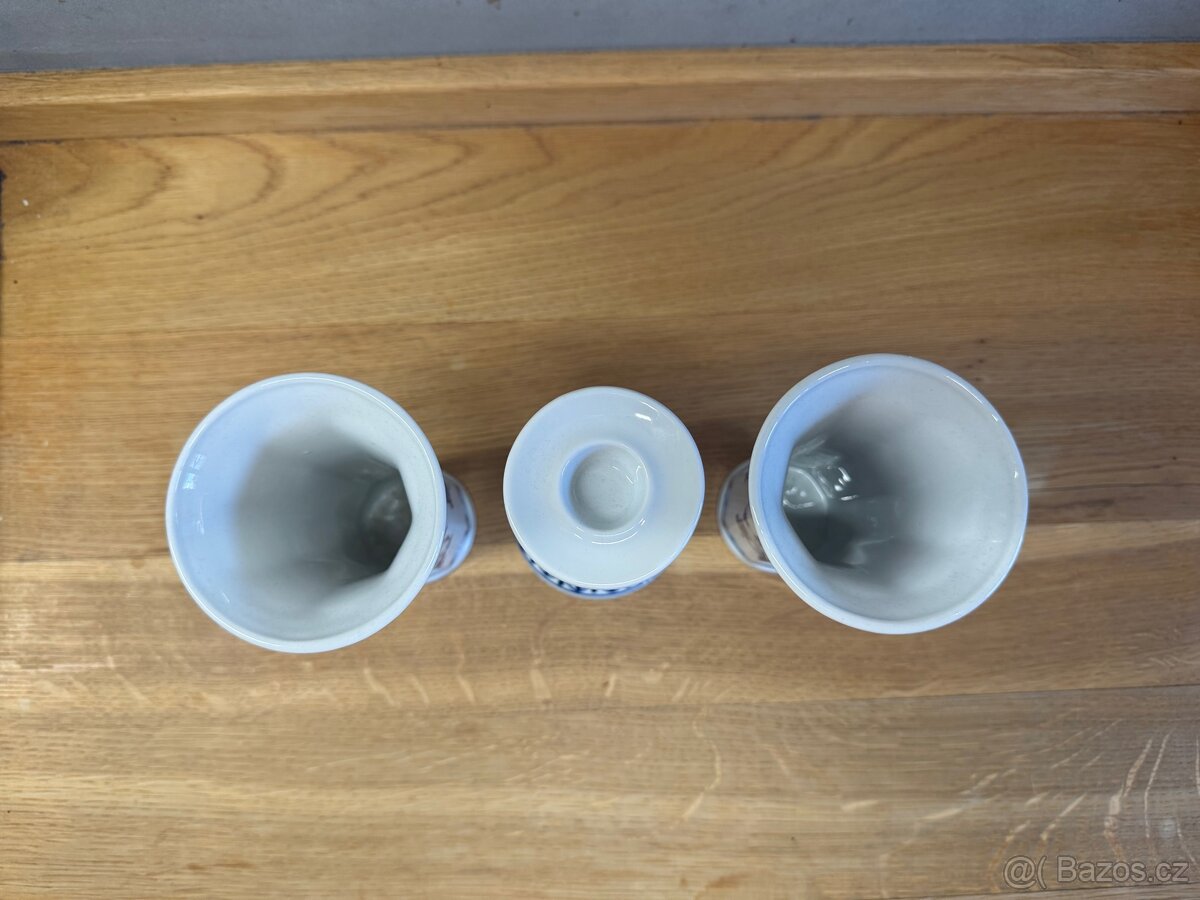 2x Váza 1 svícen cena za vše - 3