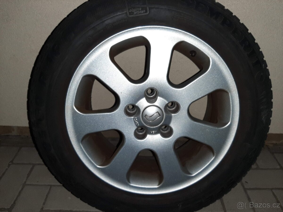 Hliníková kola ROD R16 205/60, 7Jx16H2 + zimní pneu - 3